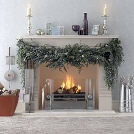 holiday fireplace | makingmarthaproud